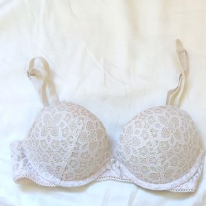 34b Victoria secret 36a dream Angels push up lace cream white memory foam